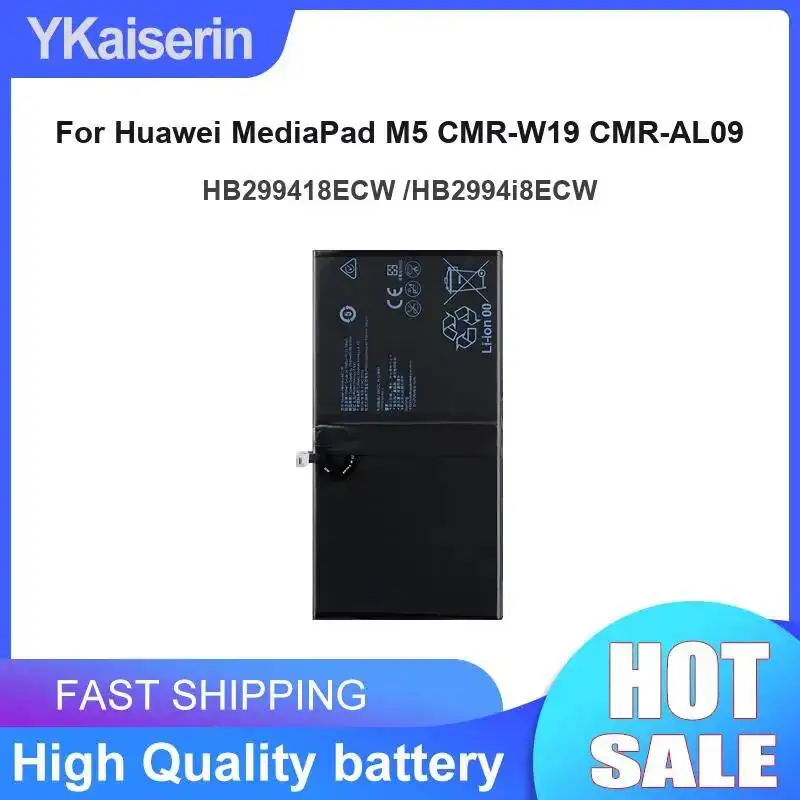 For Huawei Mediapad M5 Cmr-W19 Cmr-AL09 Long Lasting High Quality 7500mAh Tablet Battery HB299418ECW HB2994i8ECW