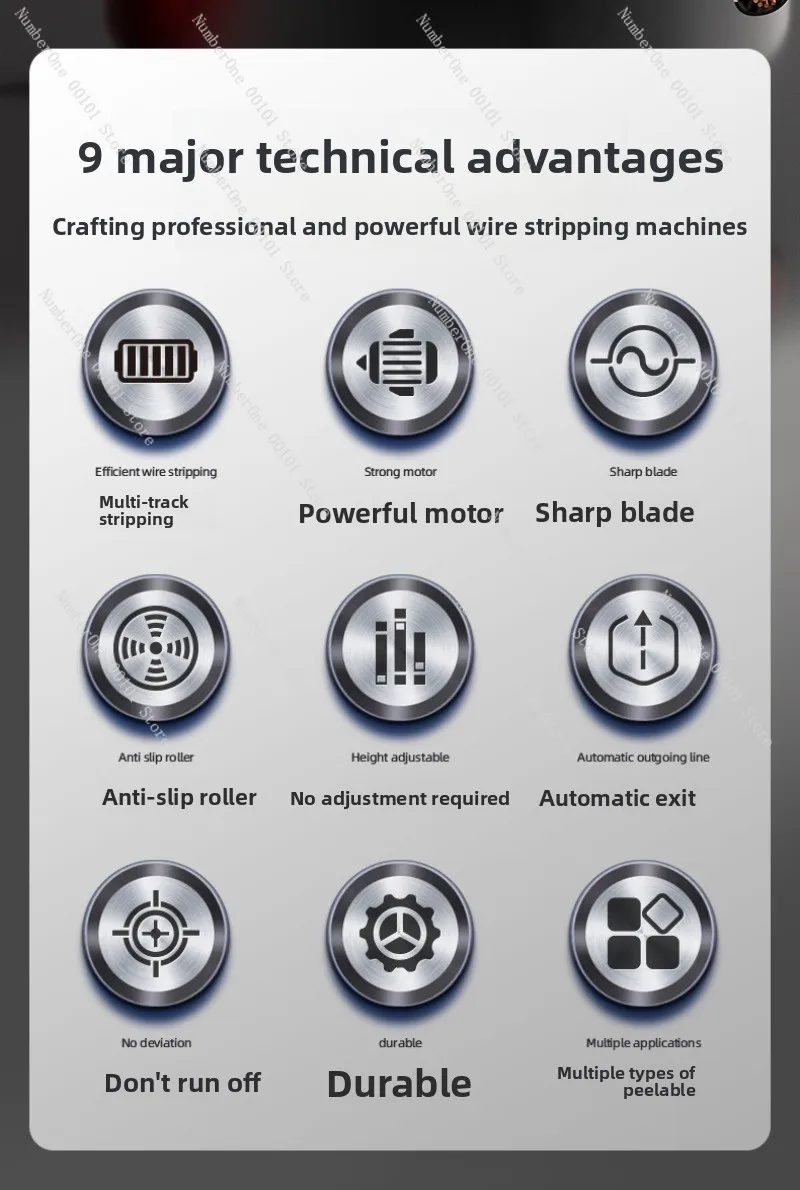 Automatic Wire Stripper for Scrap Copper Wire, Household Electric Cable Stripper, Electric Wire Peeler, Wire Peeling Machine