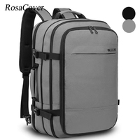 40L Mens Backpack Large Capacity Expandable Male Business Travel Bags USB Charging Waterproof 17.3 Inch Laptop Backpacks Mochila