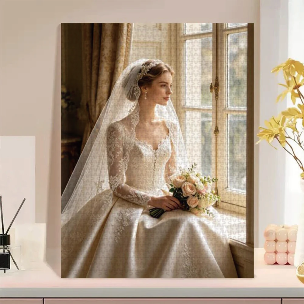 35/300/500/1000pcs Personalized Custom Photo Puzzle Wedding Photos DIY Toy Decoration Collectiable Gift Present Christmas