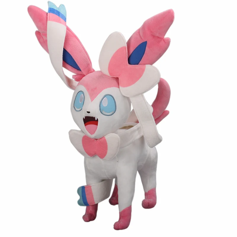 46 センチメートルかわいい漫画ポケモン Sylveon DIY 自作ぬいぐるみ枕飾り大人子供の誕生日ギフトのおもちゃ
