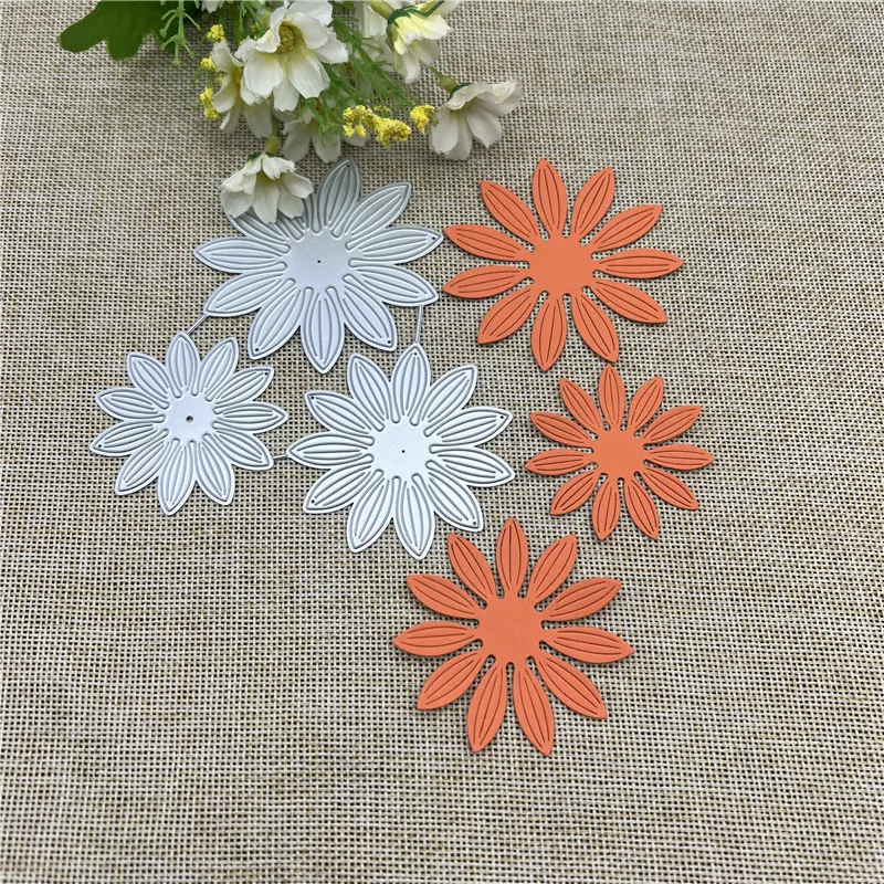 3D Flower Metal Cutting Dies Stencils For DIY Scrapbooking Decorative Embossing Handcraft Template