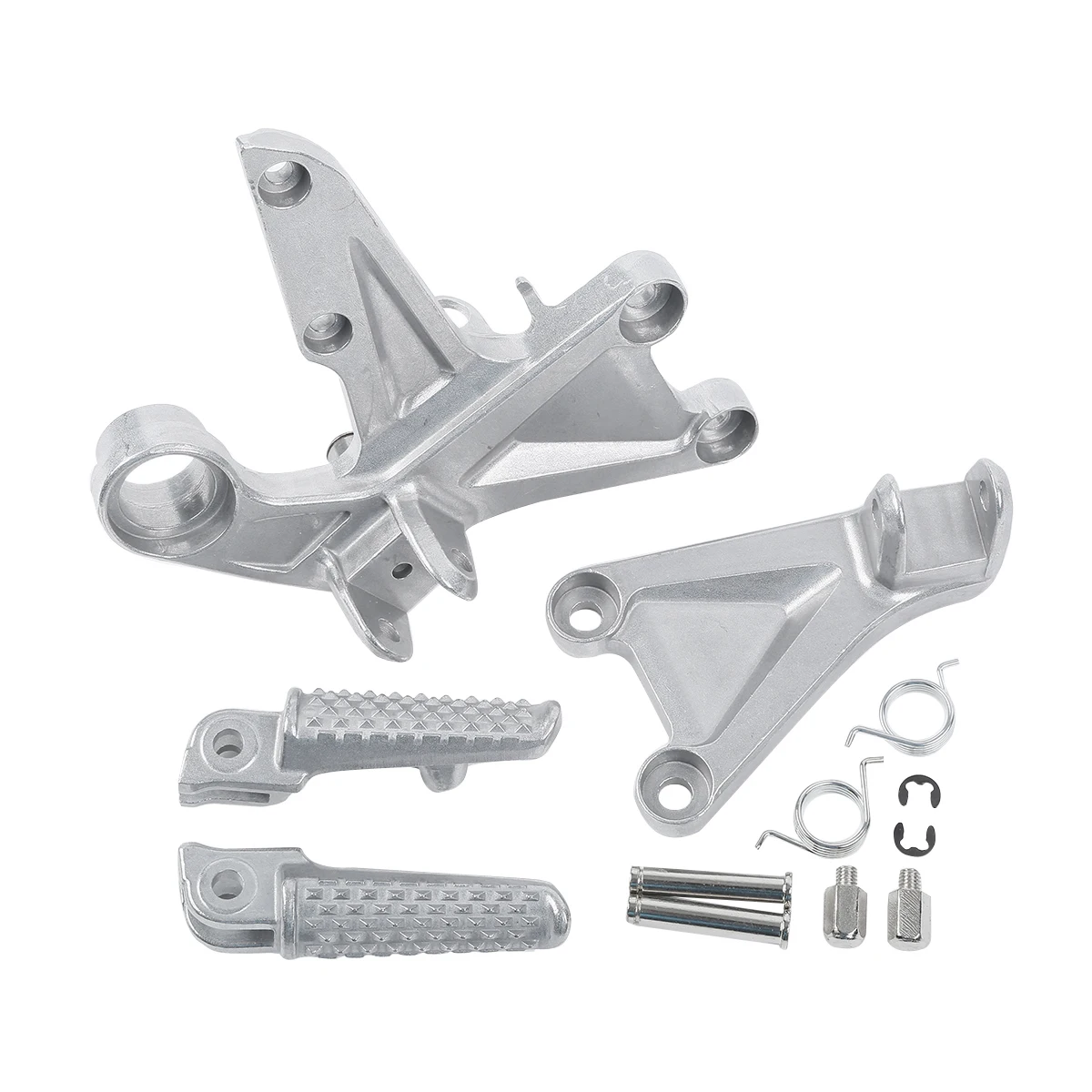 Motorfiets Voorste Voetsteun Voetsteunen Beugel Set Voor HONDA CBR1000RR 2008-2016 2015 2014 2013 2012 2011 2010 2009 Zwart/Zilver