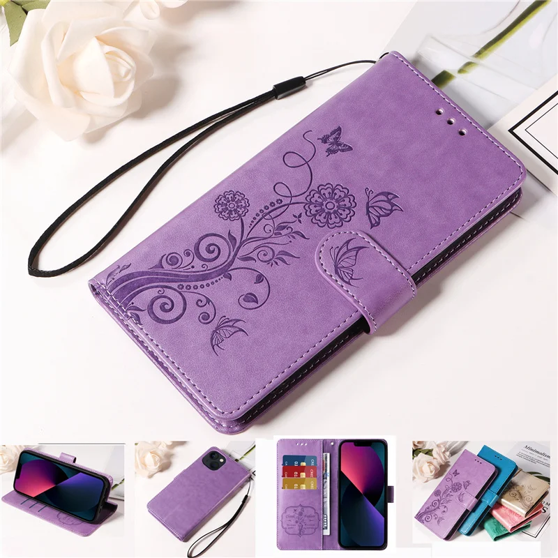 Wallet Phone Book Case for Funda Samsung Galaxy M35 M55 M15 M54 M34 M14 M13 M23 M12 M32 A51 A71 Cases flower Flip Leather Cover