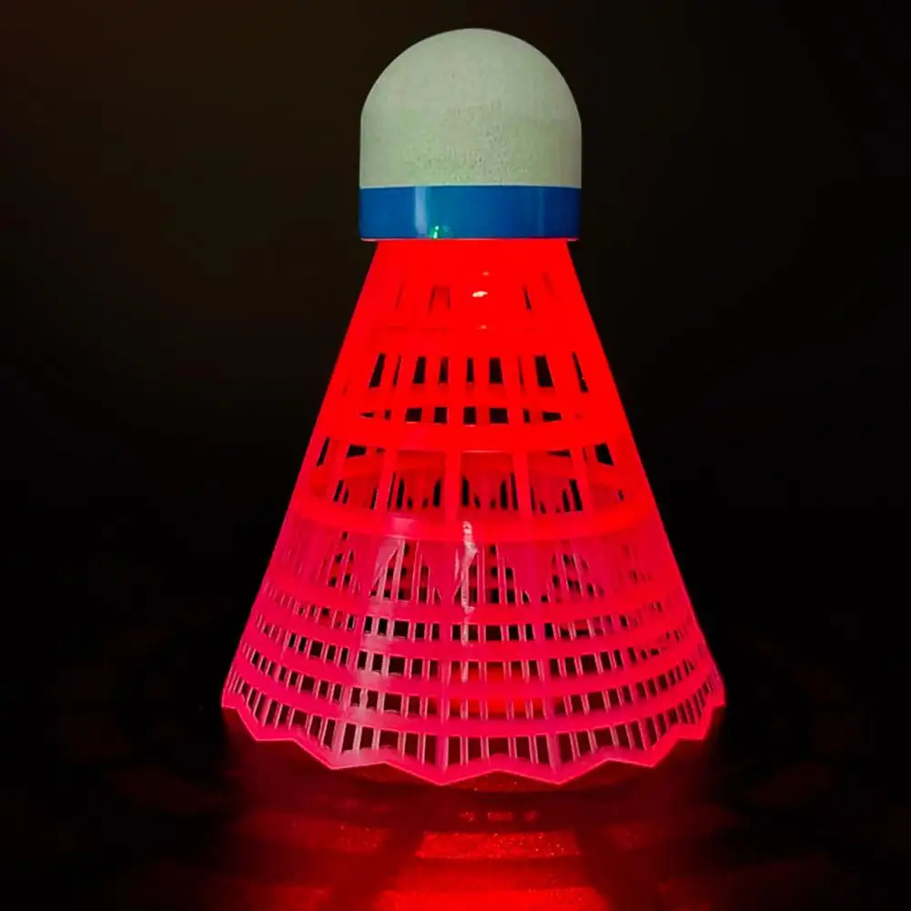 Ensemble de volants de badminton à LED colorés pour enfants, nylon, activités de sport intérieures et extérieures