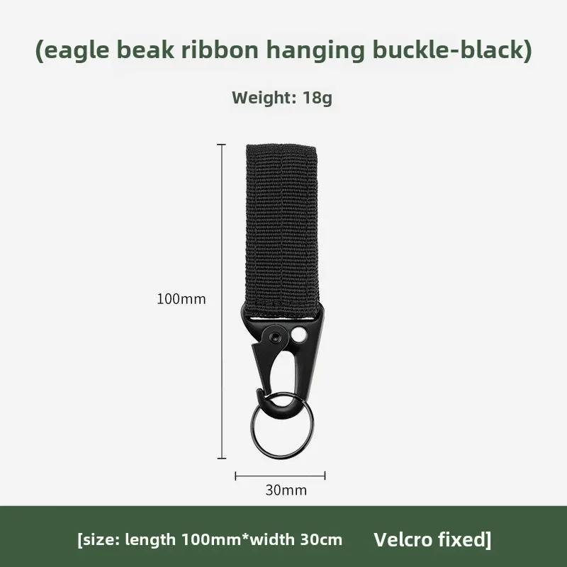 Hebilla táctica Molle con mosquetón – Accesorio para cinturón o llavero - imagen 2