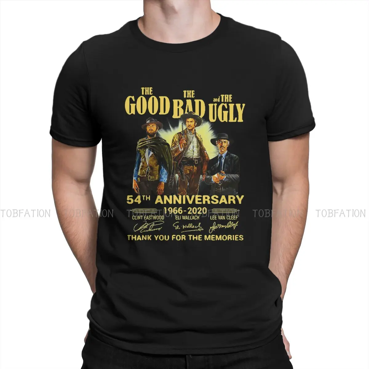 Hot the Good the Bad and the Ugly 54th Anniversary 1966 2020 Thank You TShirt Clint Eastwood A Fistful Of Dollars Cowboy T Shirt