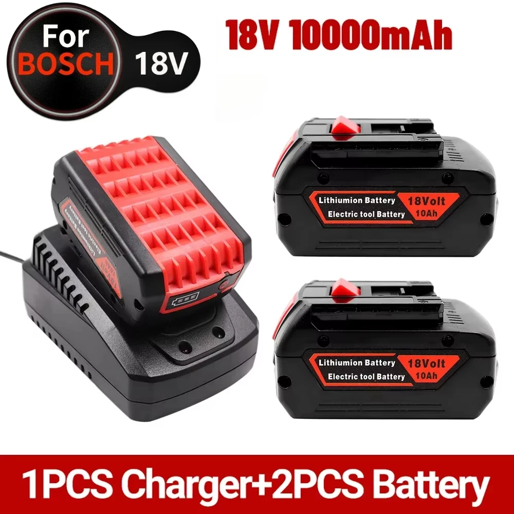 New100% Original 18V 6.0/8.0/10ah Rechargeable Lithium Ion Battery for Bosch 18V 6.0A Backup Battery Portable Replacement BAT609