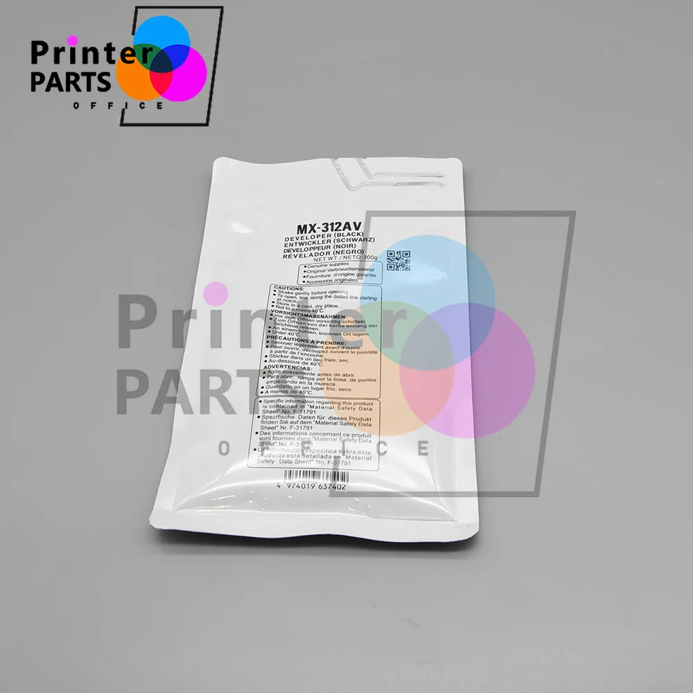 MX312 Developer Powder compatible for Sharp MX M260 M310 M264 M314 M354 Compatible 300g/bag