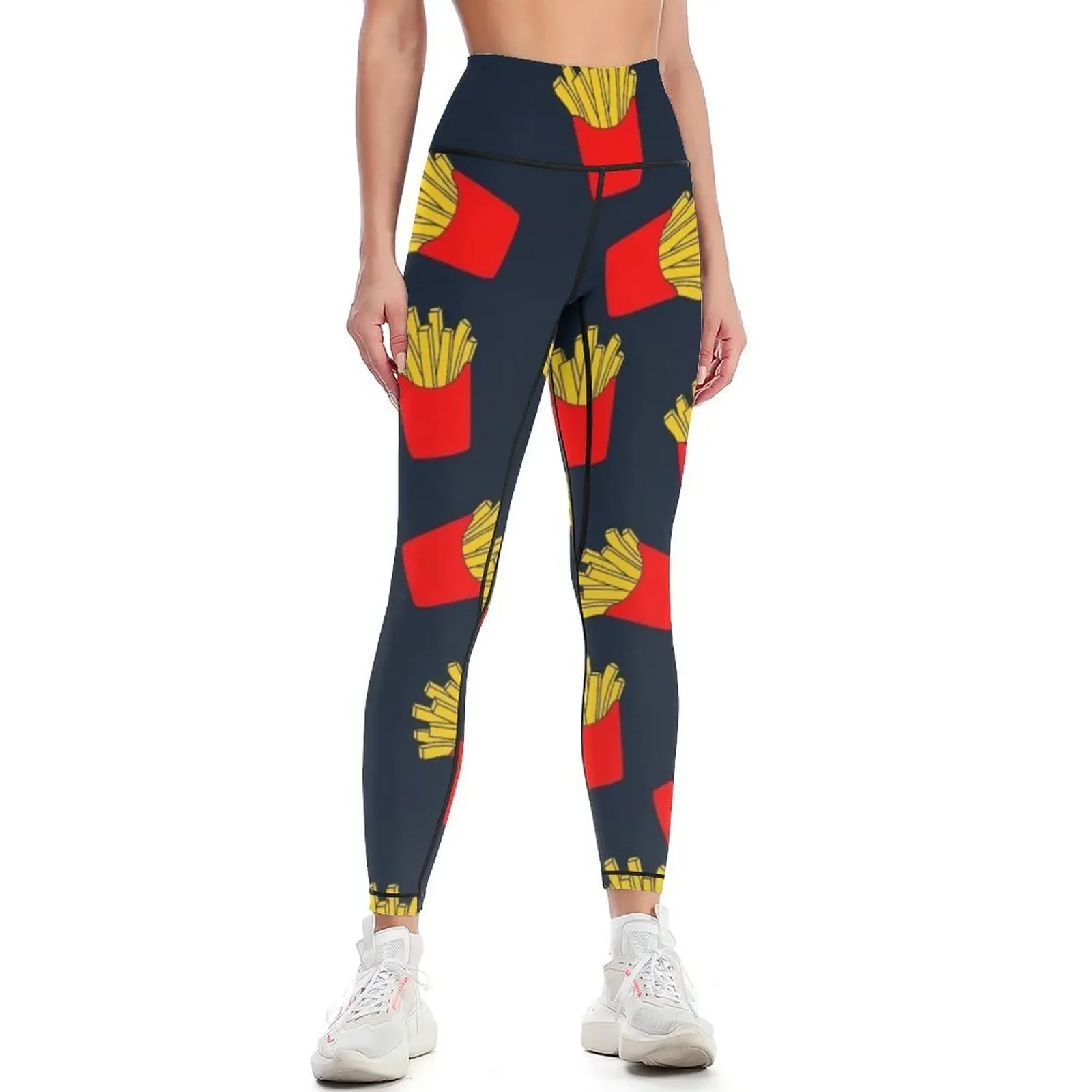 

Cute Fries Leggings active wear Fitness's gym clothes gym top Women's sportswear Womens Leggings