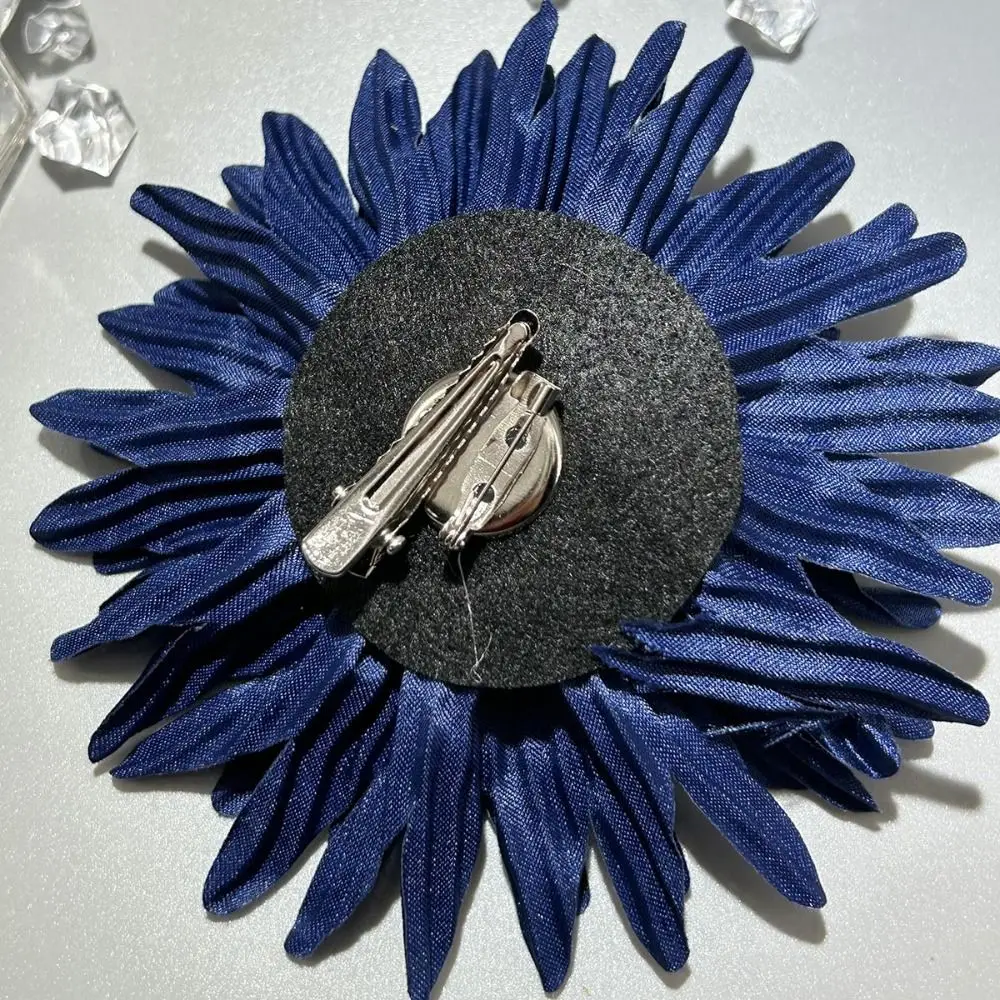 Broche de flor grande para camisola, Alfinete monocromático, Jóias Emblema Acessórios, Decoração de festa de casamento, Terno