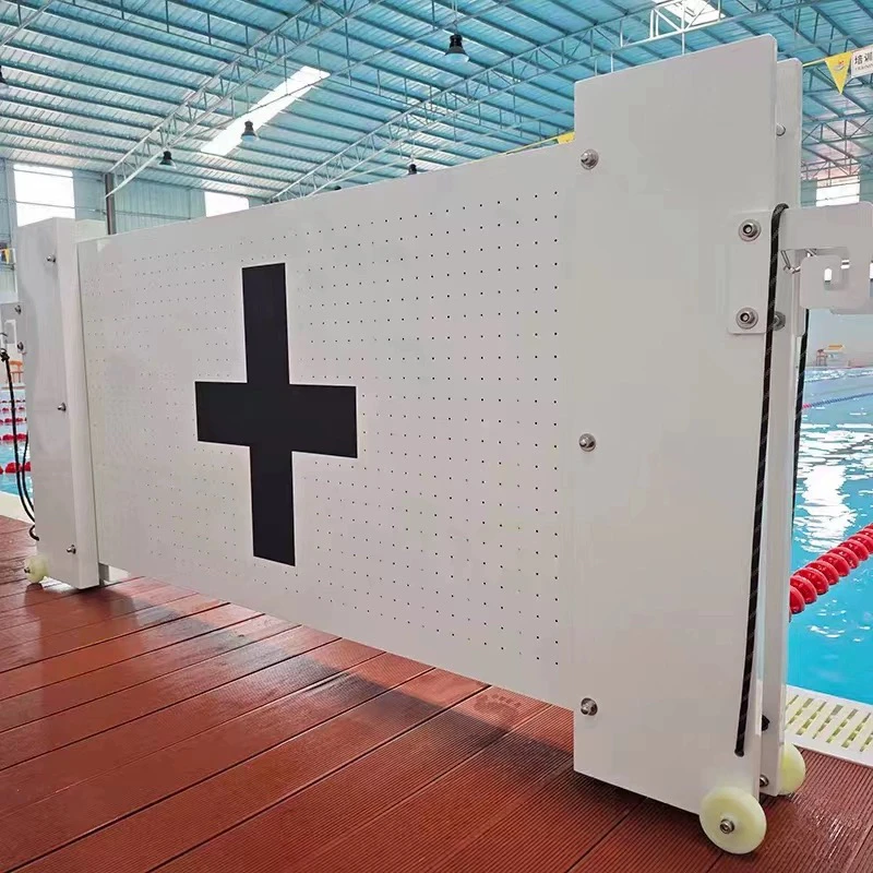 

Swimming pool FRP turn plate Suspended split Stainless steel turn plate Independent lane partition wall