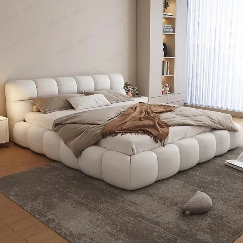 Luxury Queen Bed Bedroom Double Modern Girls Design Beauty European Bed Wooden Sun Sleeping Safe Princess  Home Furniture