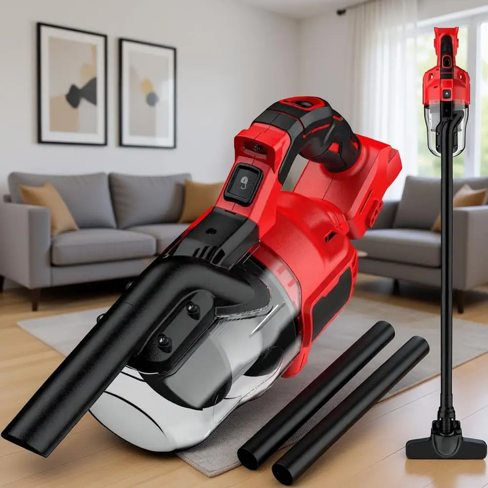 

Многофункциональный ручной электрический пылесос 5-в-1 с мощным двигателем 500 Вт, портативный ручной пылесос 46 см с HEPA-фильтрацией для пола и автомобиля