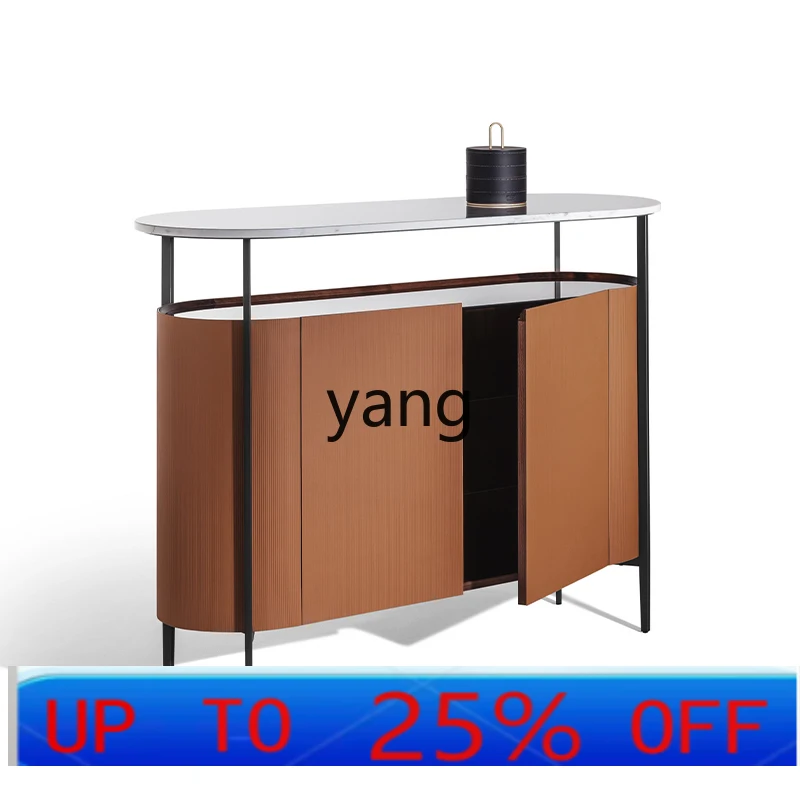 

LTT minimalist designer side cabinet orange double door Internet celebrity high style wall cupboard