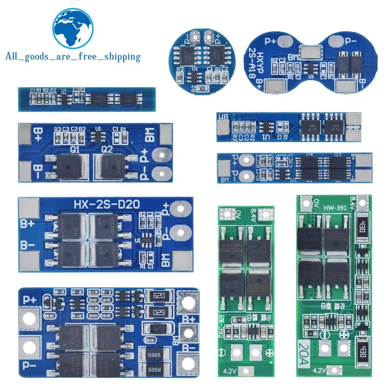 2S 3A 4A 5A 8A 10A 13A 20A 7.4V 8.4V Li-ion 18650 Lithium battery protection board / BMS board Standard / Balance