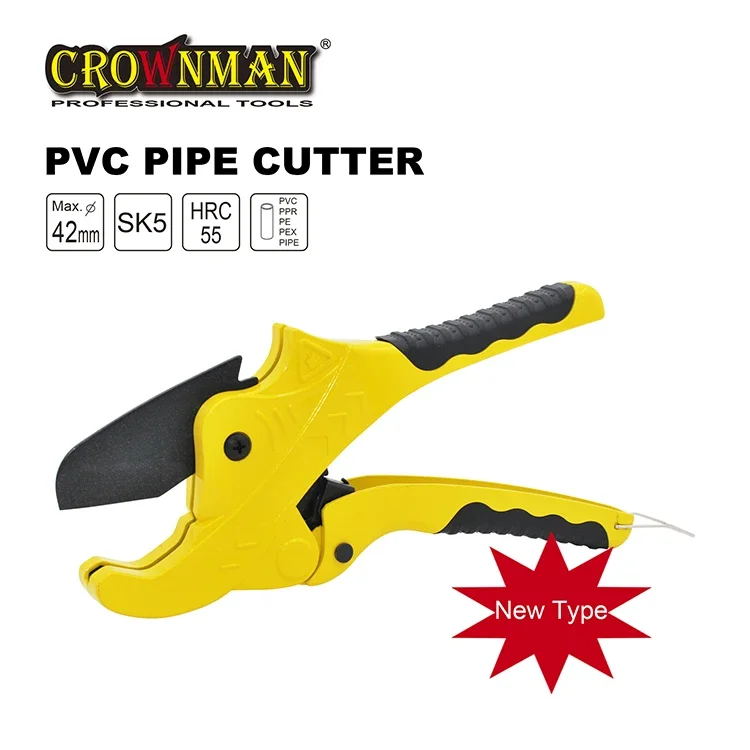 CROWNMAN Plumping Tools 42mm professional SK5 blade  portable hand tool tube cutter pp / pe / pvc plastic pipe cutter