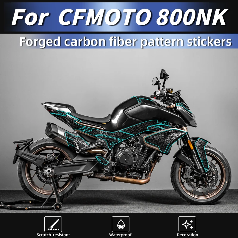 

For 23-25 Spring Breeze 800NK Forged Carbon Fiber Tank Film 3M Residue-Free Easy Install High-Fit Anti-Wear Mod Accessories