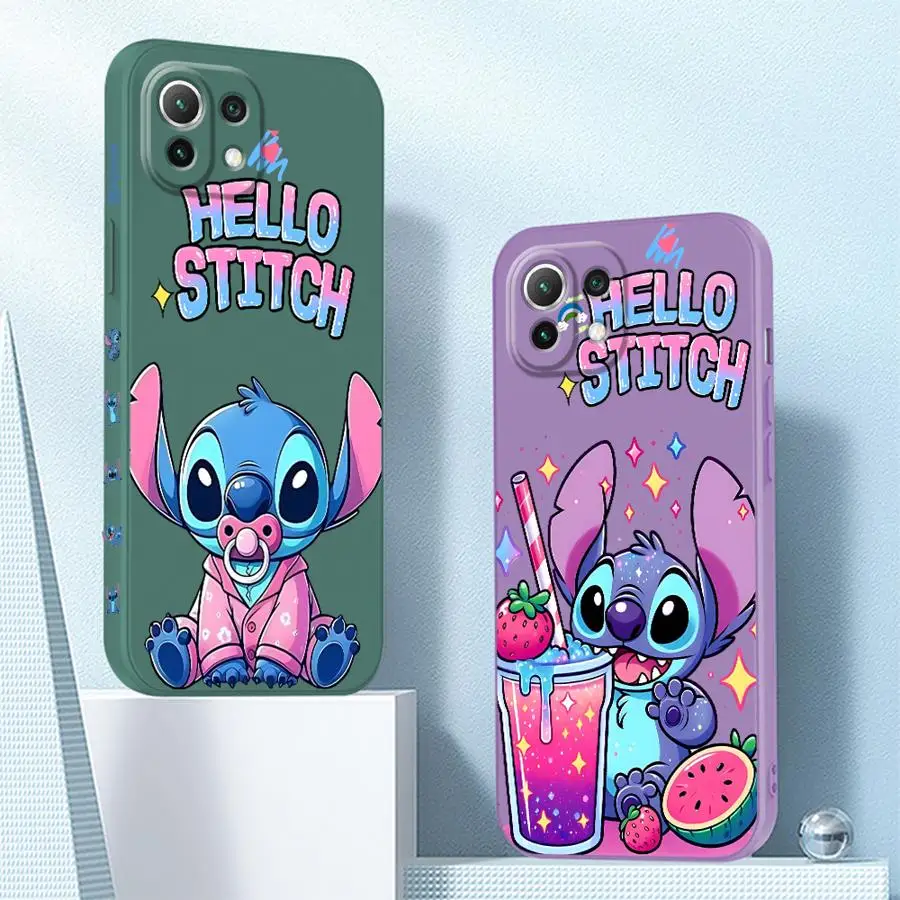 Disney Stitch Cute Phone Case for Xiaomi Mi 11 Lite12T  10T 11T Pro 13 pro Poco X3 Pro F4 F5 X4 X5 Pro X3 nfc Soft TPU