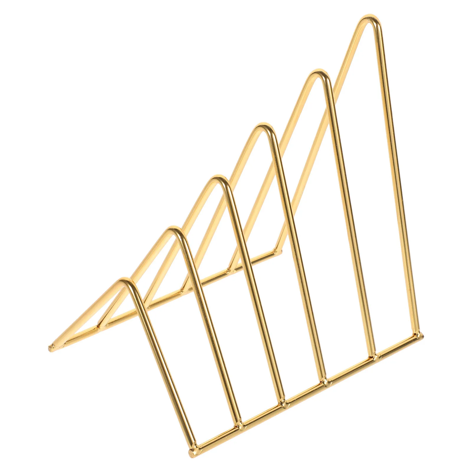 

1pc File Organizer Rack Lightweight Metal Desktop Book Holder For Books Magazines Cds Files Multi-Function Storage Stand Home