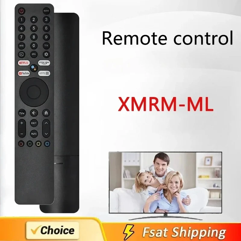 Controle Remoto XMRM-ML com Voz para Xiaomi 4k Qled Android Smart TV L55m7-q2me Q2