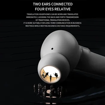 Intelligent AI Translator Earbuds Wirless BT Languages Translation Headphones Real Time Voice Translators for Business Travel 6