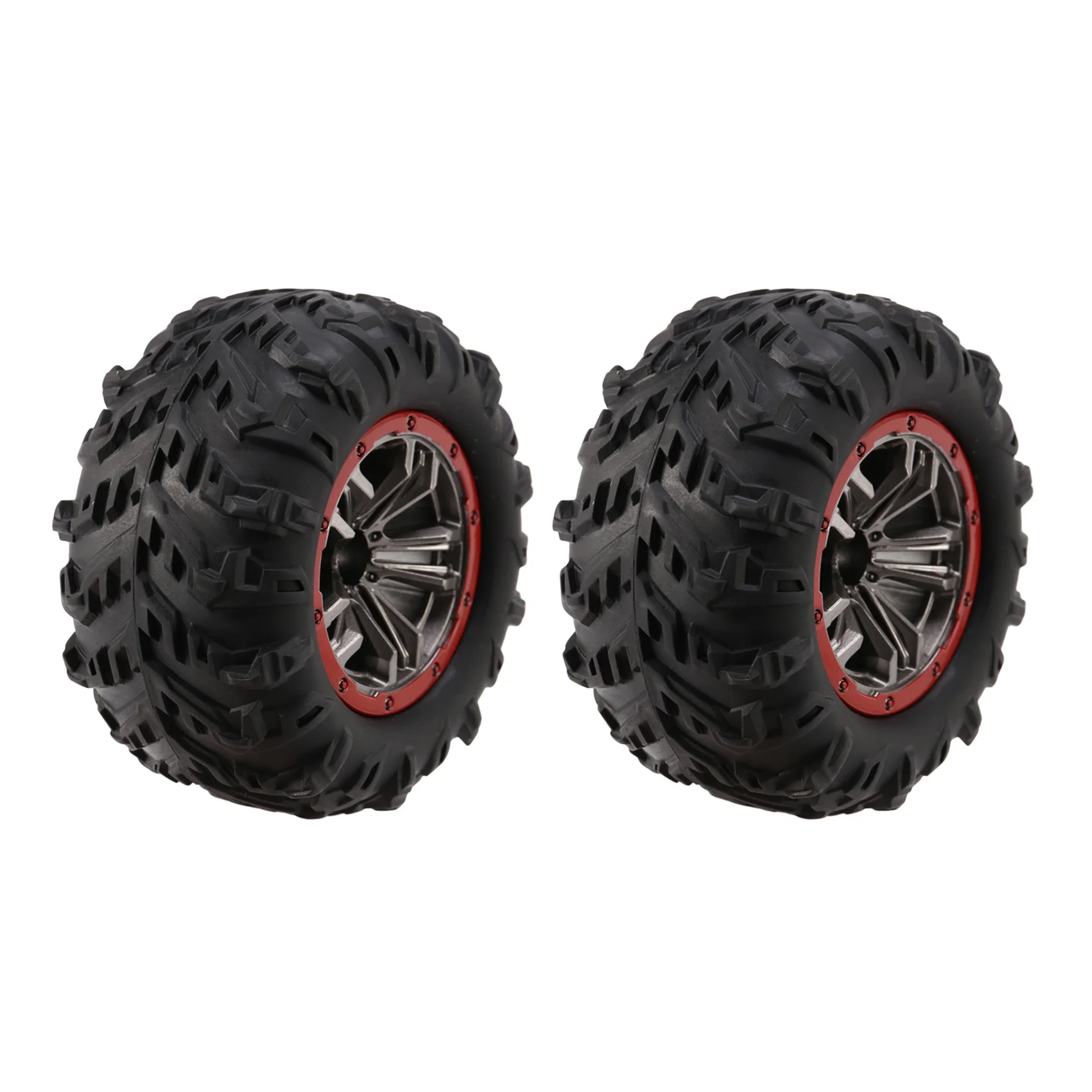 for 1/10 9125 RC Trucks Car Tires Wheels 25-ZJ02 for Hosim High Speed 9125 RC Cars S920 RC Trucks (2 PCS)