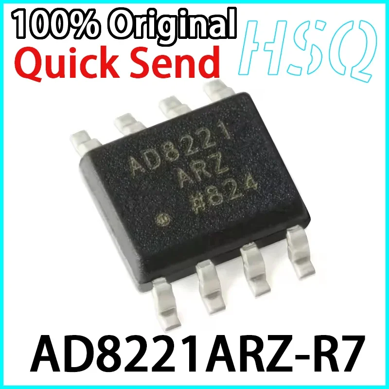 Original AD8221ARZ-R7 AD8221ARZ AD8221 SOIC-8 Precision Instrument Amplifier IC Chip in Stock