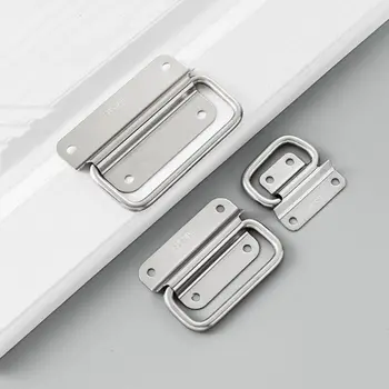 櫥櫃航空箱實心家具五金折疊把手,適用於工具箱、不鏽鋼抽屜、衣櫃,安裝簡單 10 最佳銷售 金屬把手 - №8
