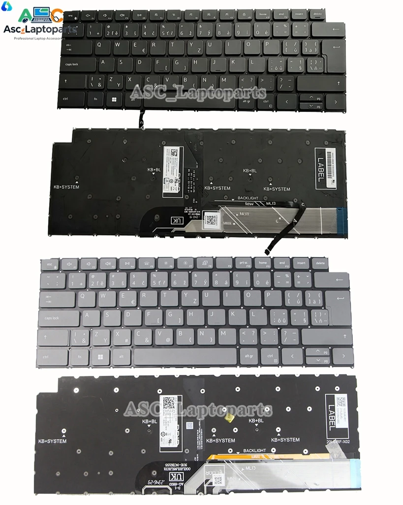Novo Teclado Checo Eslovaco Retroiluminado para Dell Inspiron 5320 5415 5420 5425 P157G 7415 7620 P147G Latitude 3320 3330 3420 3430
