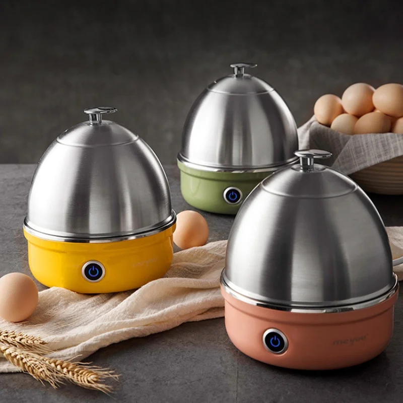 

Electric Egg Boiler Double Layer 304 Stainless Steel Household Egg Steamer Automatic Power Off Fast Egg Boiler Can Hold 7 Eggs