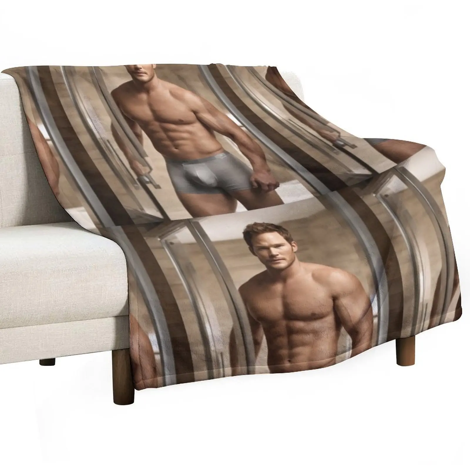 

Chris pratt handsome Throw Blanket Thermals For Travel Comforter Luxury Designer Plaid on the sofa Blankets