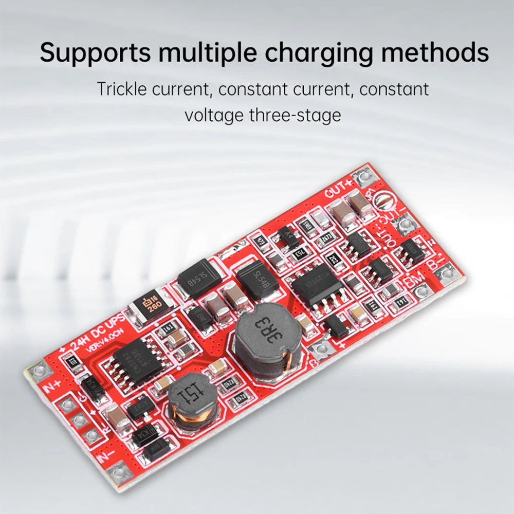 24W UPS Power Supply Module Uninterrupted Power Supply Motherboard DC12V/15V 1A Trickle Current Constant Current/Voltage