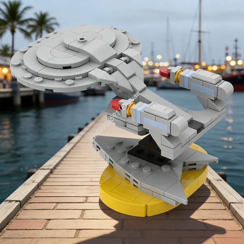 

Набор строительных блоков MOC «Космический корабль Enterprise» (173 детали), конструктор, развивающая игрушка, идея для подарка на Рождество, DIY, обучающий конструктор