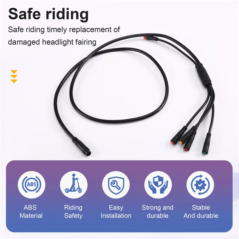 

ABKV-для Julet Ebike удлинительный кабель 1T5 водонепроницаемый 9-контактный разъем для электрического велосипеда для дроссельной заслонки, дисплей тормоза