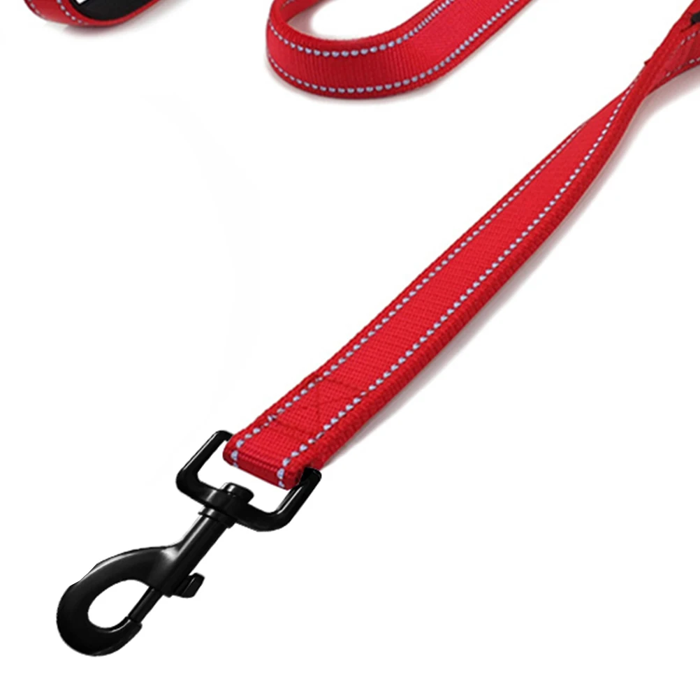 

Double Handle Traction Rope Pet Walking Leash Dog Leads Training Medium Large Dogs Red