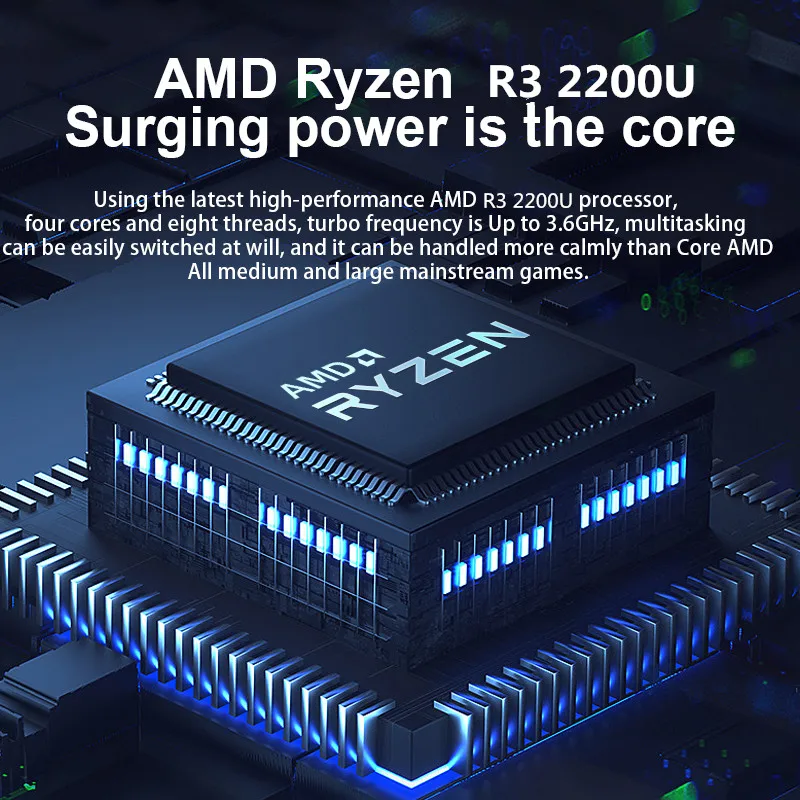 AMD Ryzen 3 2200U Max DDR4 16GB 32GB M.2 SSD 128GB 256GB 512GB 1TB 노트북, 2.4G/5.0G 블루투스, 윈도우 10 11 프로 게이밍 노트북