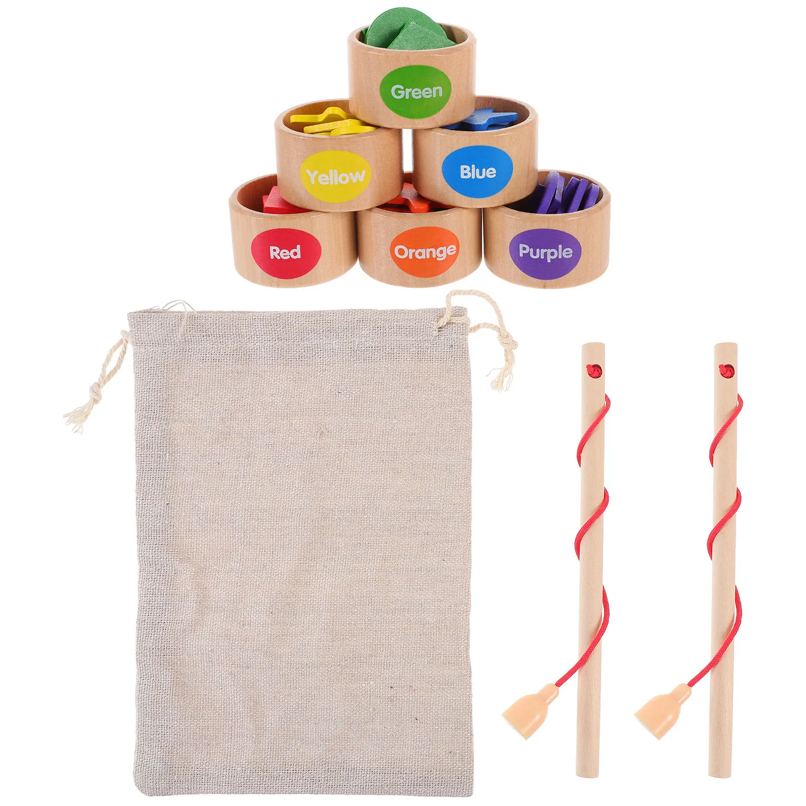 1 Set Formensortierbecher für Kinder, passende Box, Holz-Lernpuzzle für Kleinkinder, Feinmotorik, Farberkennung, Entwicklungsförderung