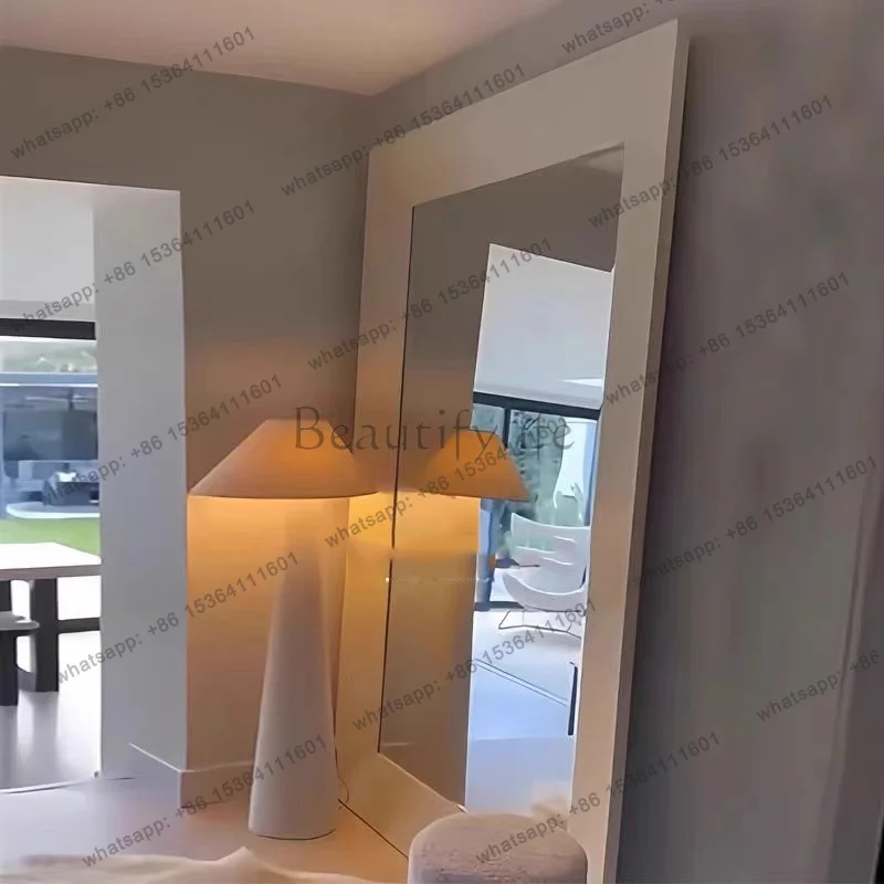 LSSquare Barber Mirror Floor Funky Long Makeup Bedroom Shower Full Body Aesthetic Mirror Standing Vanity Espelhos Home Products