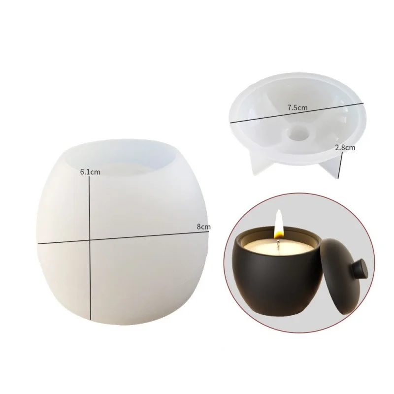 Peervormige Hazelnoot Kaars Cup Siliconen Mal DIY Bloempot Kaarshouder Opbergdoos Hars Mal Ambachten Woondecoratie