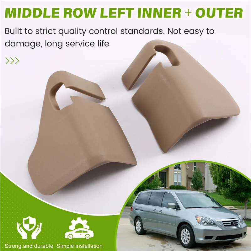 

Крышка правого кронштейна сиденья среднего ряда, 1 пара для Honda Odyssey 05-08 81195-SFE-J01ZD 81595-SFE-J01ZD, накладка на рельс сиденья