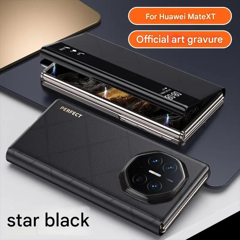 

Luxury Leather Case For huawei mate xt shell Fashion Skin-friendly Back Cover For huawei mate xt Shockproof Case