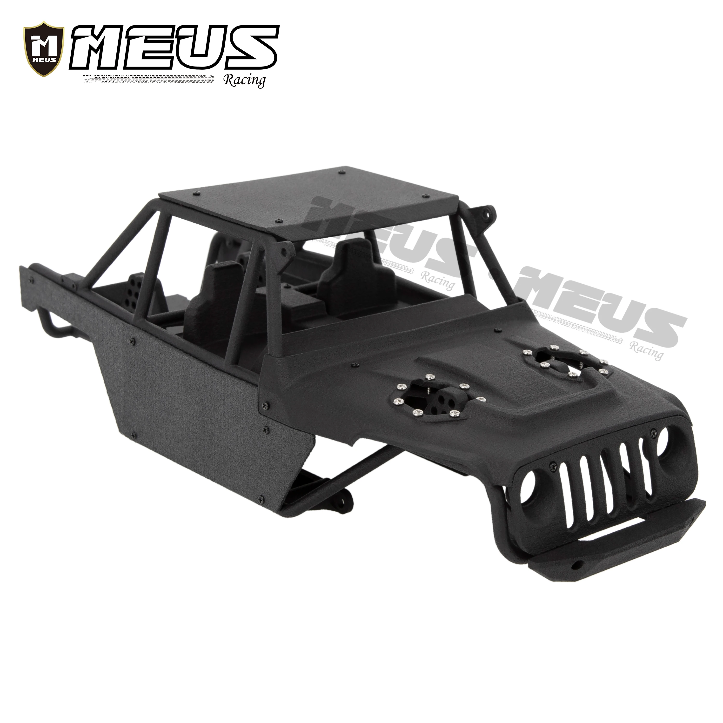 Meus Racing 1/18 TRX-4M Ripper 7500 3D Printed Body Nylon Cage Servo Mount Steering Links Hex Adaptor Set for ME X2