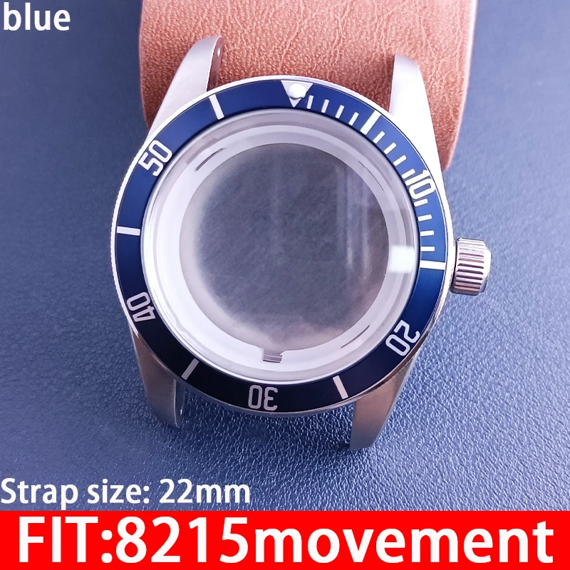 High-quality stainless steel watch case accessories for 46mm men's watch. Suitable for replacing the case of 8215 movement watch
