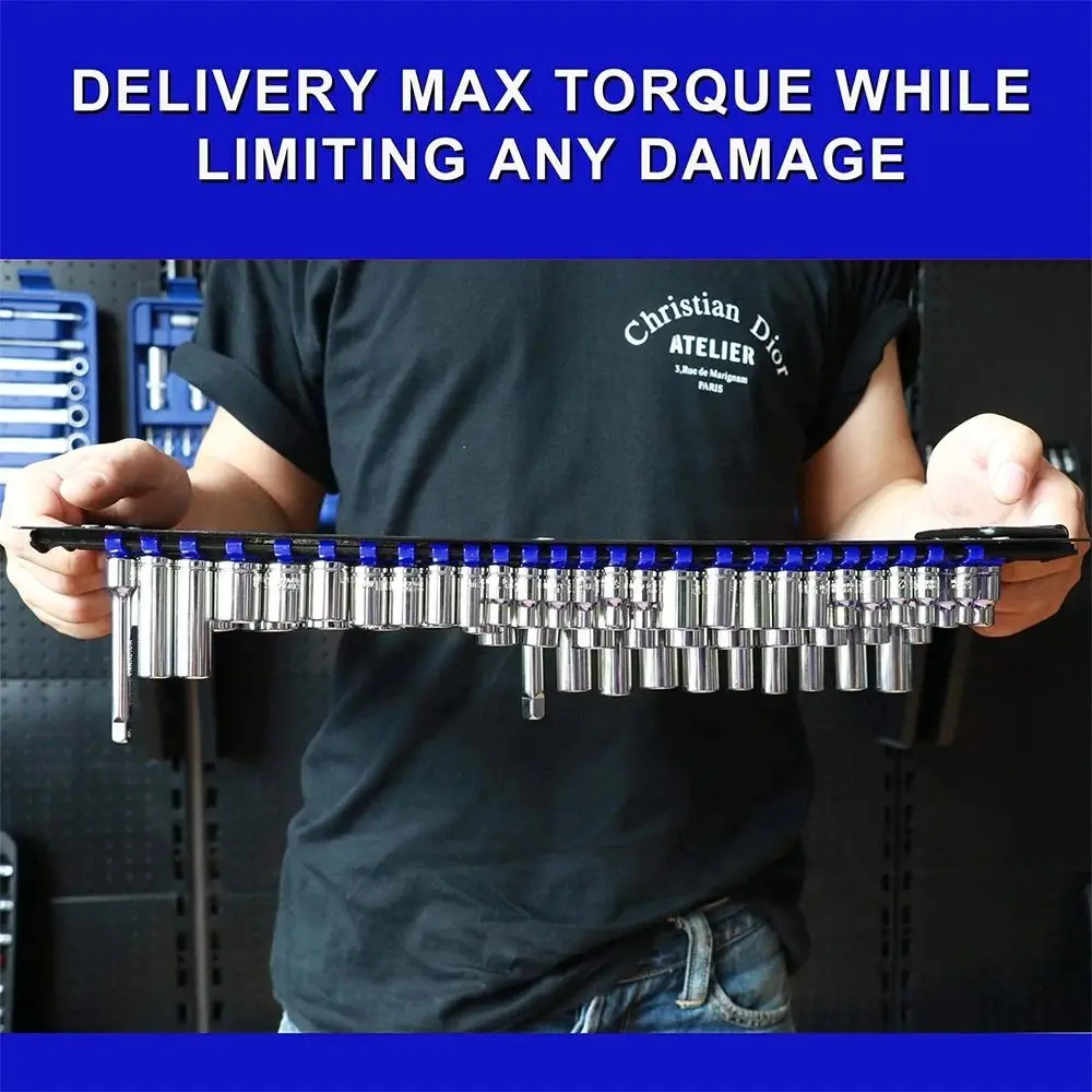 Support de douille de conception de sortie sécurisé 1/4 3/8 1/2, meilleur plateau de douille réglable, taille compacte, Construction robuste