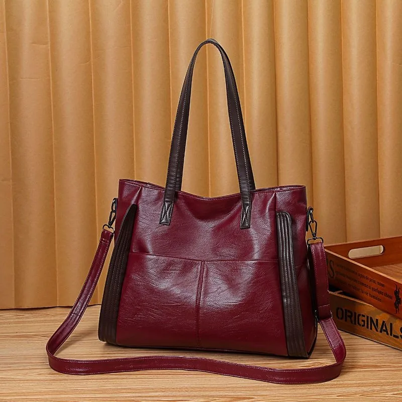 2023 New Fashionable Women Bag with Soft Leather and Versatile One-shoulder Crossbody Bag Large-capacity Handbag Tote Bag