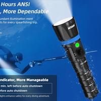 XTAR Hunter DH1 1600 Lumens Dive Light IPX8 Underwater 100m Diving LED Luminus SST-40 Flashlight Torch