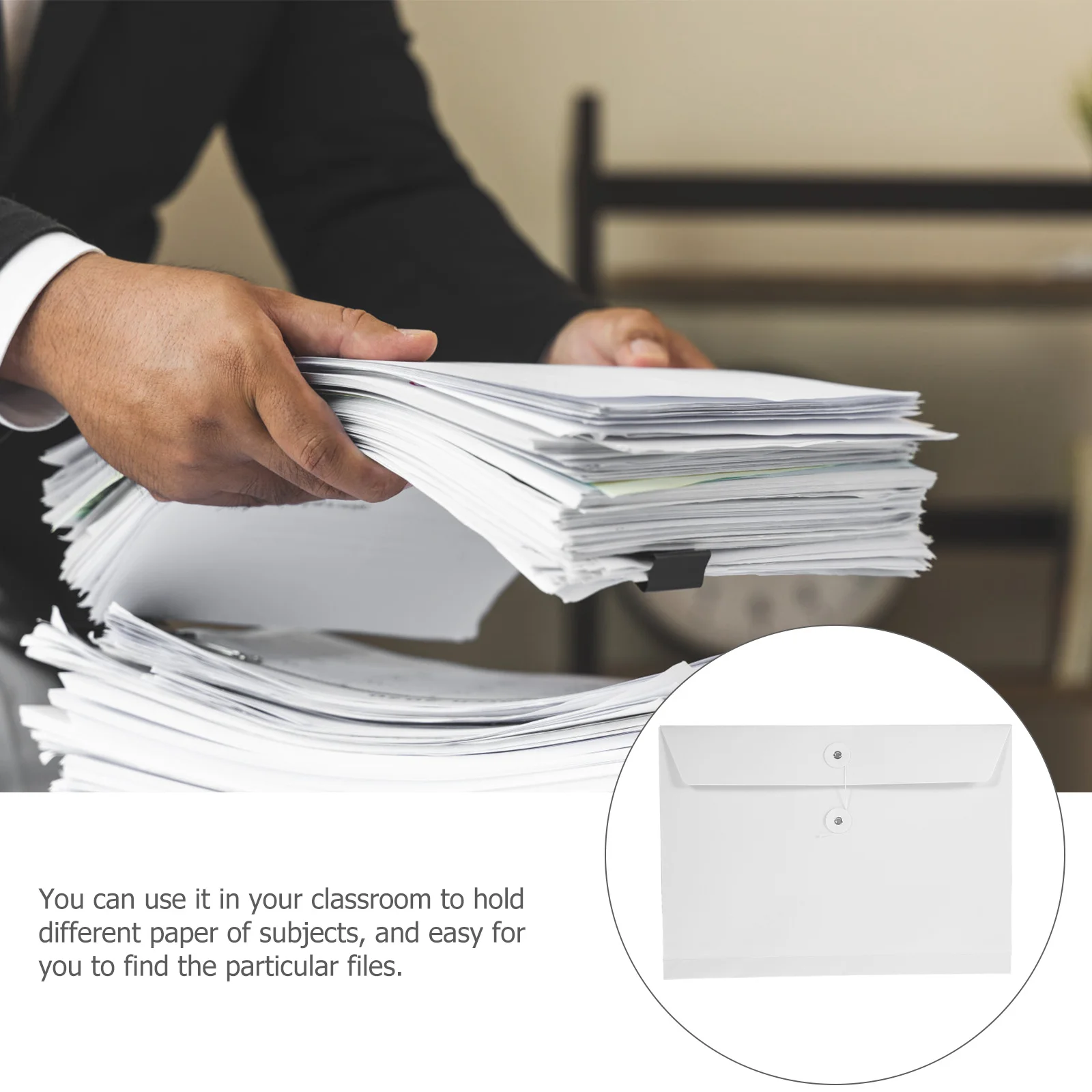 

5 шт. большие сумки для файлов, прочный держатель для документов, водостойкая сумка для хранения файлов для офиса, школы, дома, организации использования