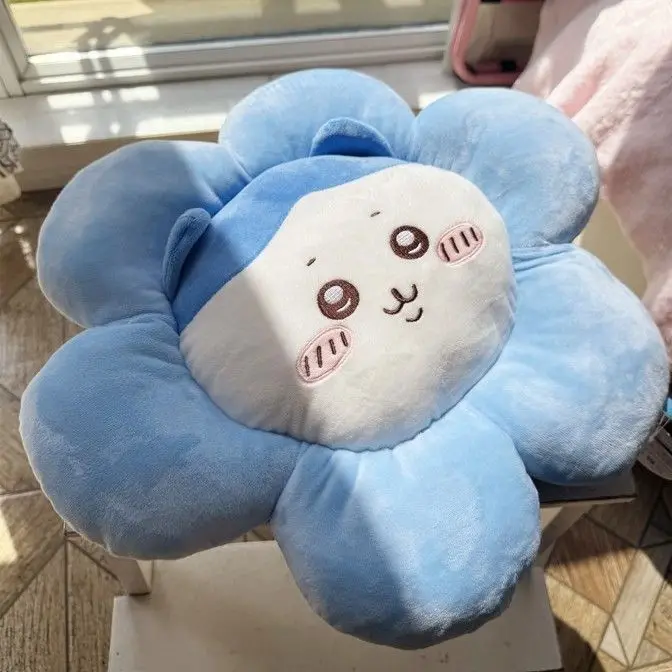 เบาะรองนั่งการ์ตูนน่ารัก Chiikawas MINISO ลาย Usagi Hachiware สำหรับเด็กนักเรียน เบาะรองนั่งแบบหนา ของขวัญสำหรับเด็กผู้หญิง