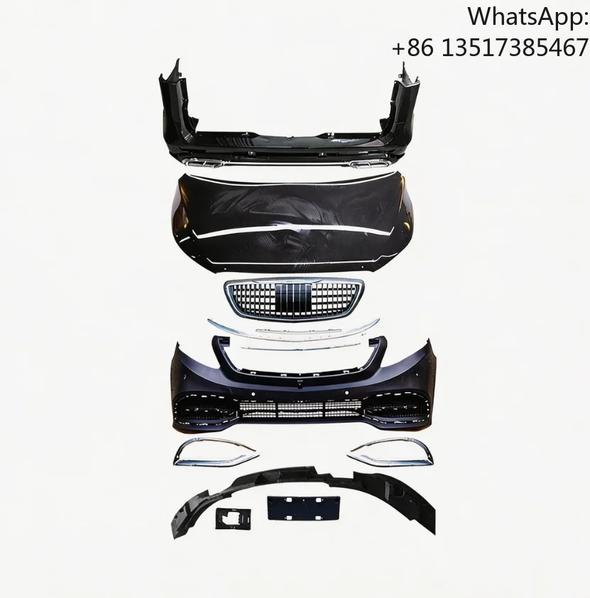 

Excellent Fitment Convertkit for V Class W447 2016-2024 Upgrade Full Set BodyKit Facelift Front Rear Bumper Grille Accessories
